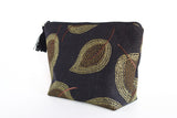 Green Leaves Makeup Bag