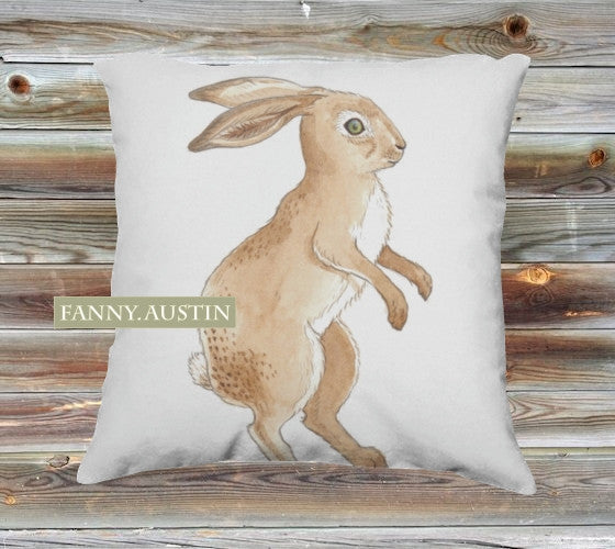 Hare Canvas Pillow Cover
