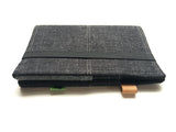 Tablet Cover - Charcoal Wool iPad Organizer